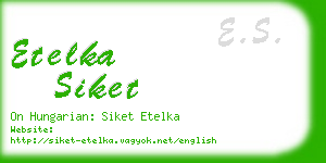 etelka siket business card